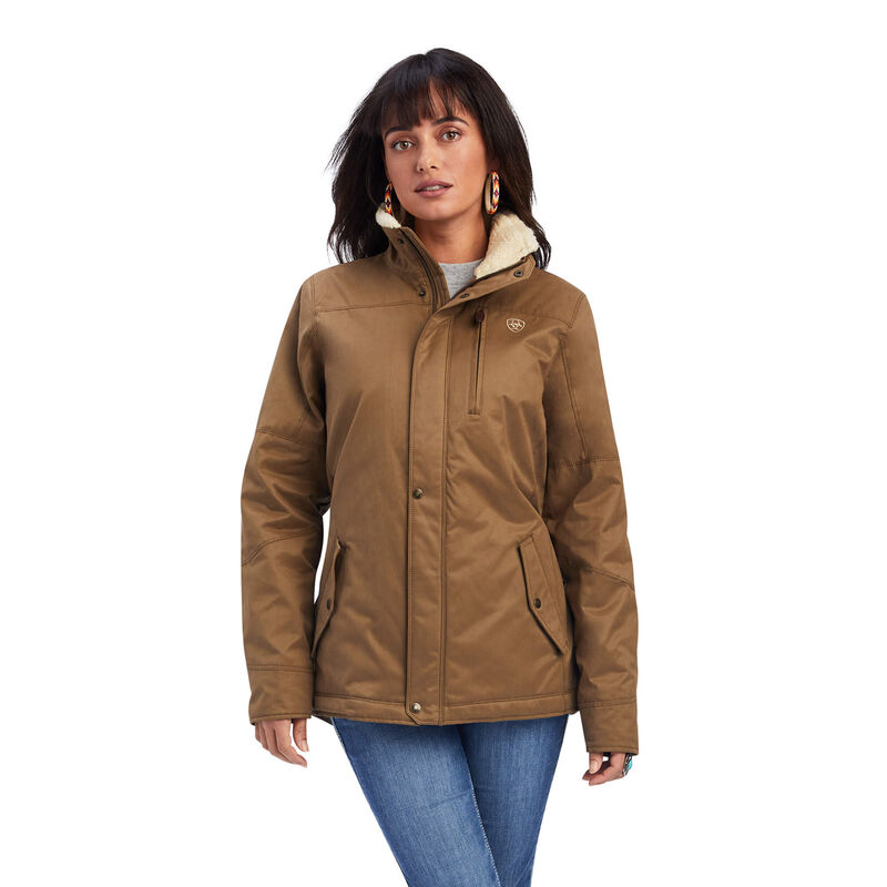 Chaqueta Ariat Grizzly Insulated Marrones Mujer - Chile 105-JMEVLT